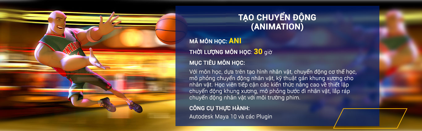 Khóa học làm phim hoạt hình 3D và quảng cáo