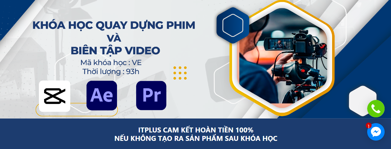 Khóa học quay dựng và biên tập Video chất lượng của ITPlus. (Nguồn: Internet)