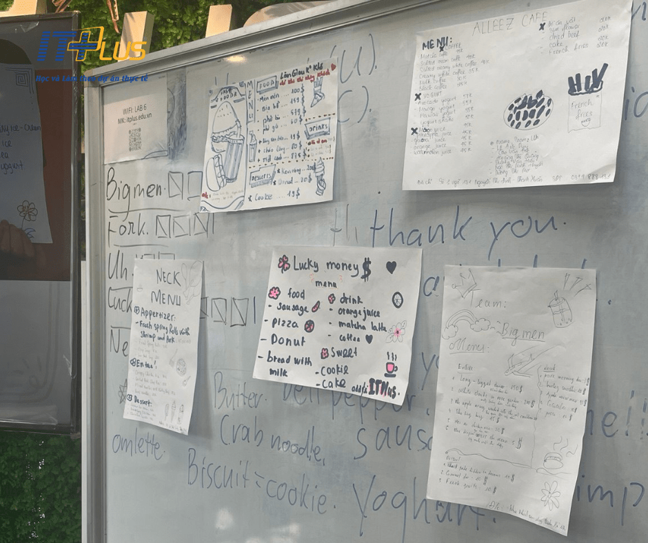  C&aacute;c menu s&aacute;ng tạo từ c&aacute;c nh&oacute;m của lớp học K14D01A.