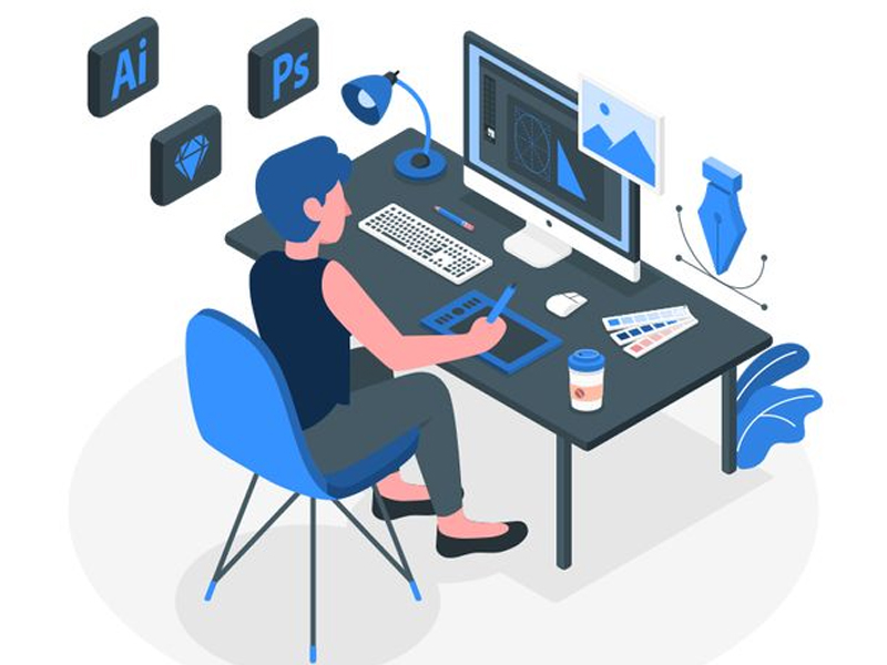 Để trở th&agrave;nh Graphic Designer ạ bạn cần l&agrave;m quen với c&aacute;c c&ocirc;ng cụ, phần mềm thiết kế đồ hoạ. (Nguồn: Internet)