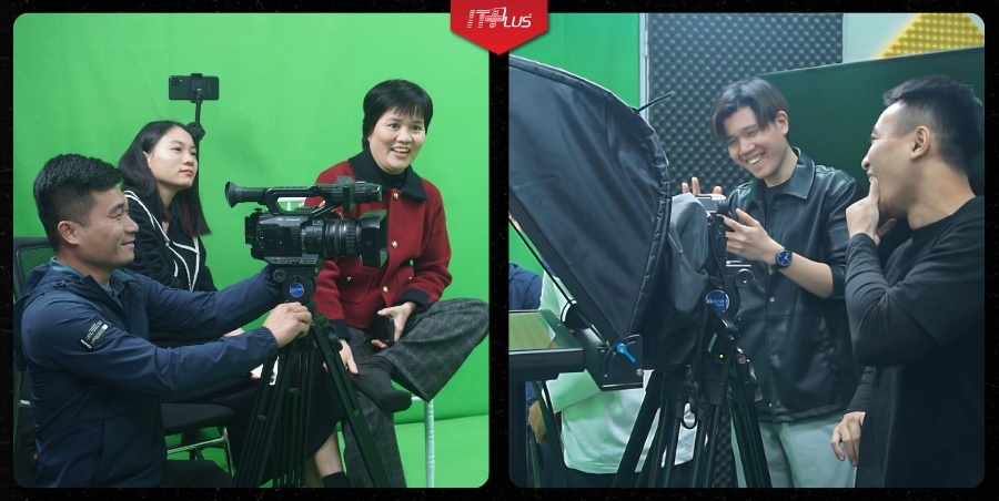 Học vi&ecirc;n ITPlus được trực tiếp sử dụng c&aacute;c c&ocirc;ng cụ chuy&ecirc;n nghiệp trong việc Quay Dựng