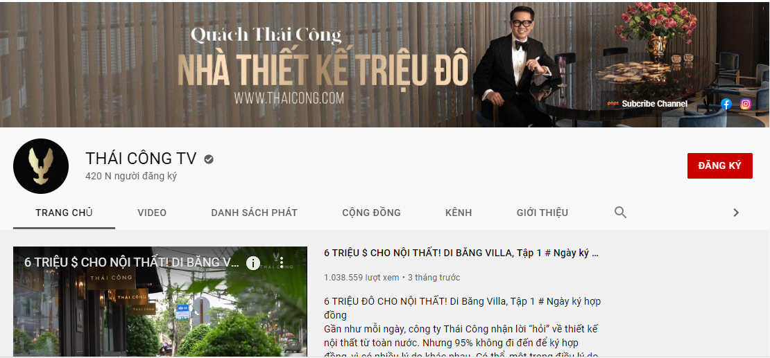 top kênh youtube học thiết kế nội thất